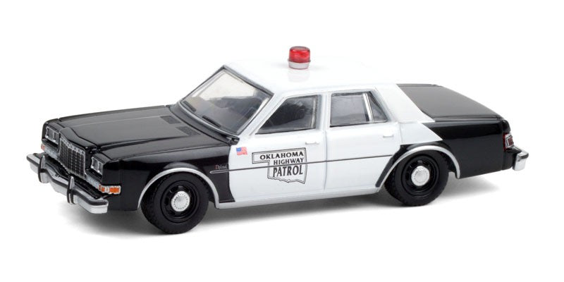 1985 Dodge Diplomat - Oklahoma Highway Patrol - Hot Pursuit Series 37 -1-64 Greenlight - 42950 C  - Passion Diecast 
