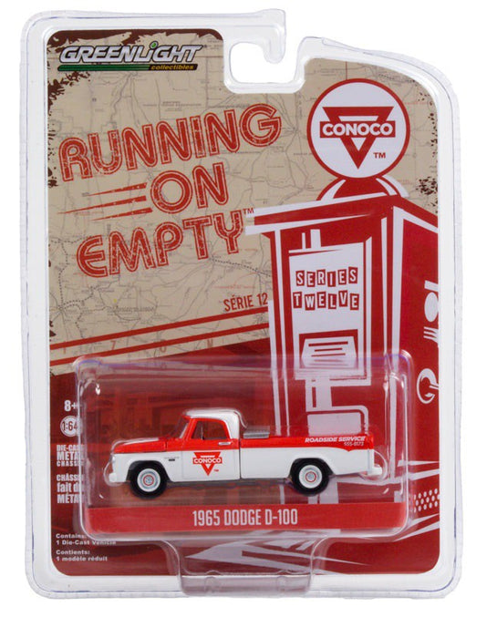 1965 Dodge D-100 - Conoco Roadside Service -  Running on Empty 12 - 1-64 greenlight - 41120 C - Passion Diecast