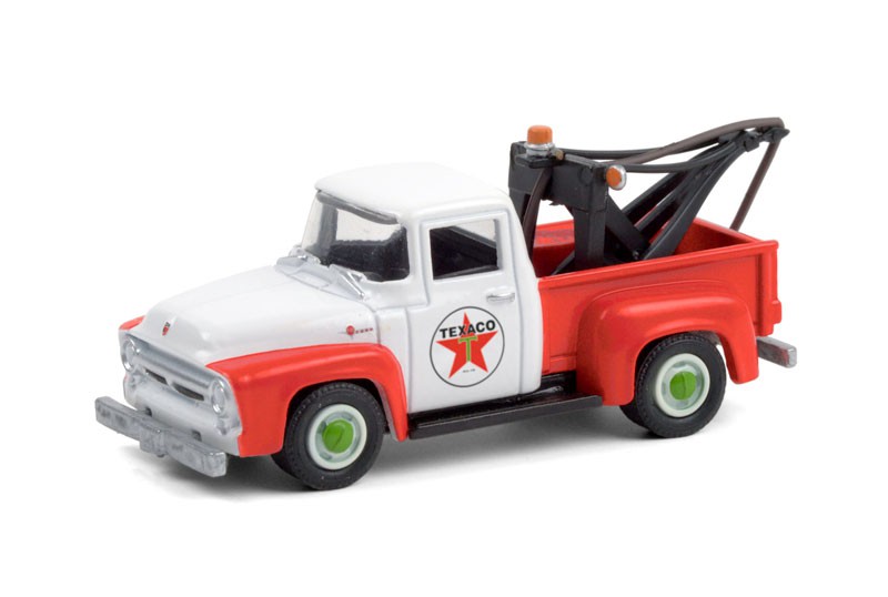1956 Ford F-100 Tow Truck - Texaco Filling Station  -  Running on Empty 12 - 1-64 greenlight - 41120 B - Passion Diecast
