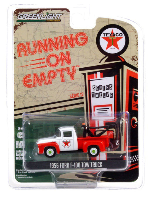 1956 Ford F-100 Tow Truck - Texaco Filling Station  -  Running on Empty 12 - 1-64 greenlight - 41120 B - Passion Diecast
