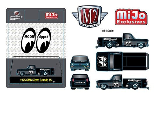 1975 GMC Sierra Grande 15 Utility Mooneyes Equipped - M2 Machine Hobby Exclusive 1:64 - 31500 MJS33 - Passion Diecast 
