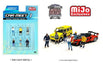 Car Meet 1 Figurine 6 pieces Diecast  -  American Diorama 1-64 - 76469 MJ Passion Diecast