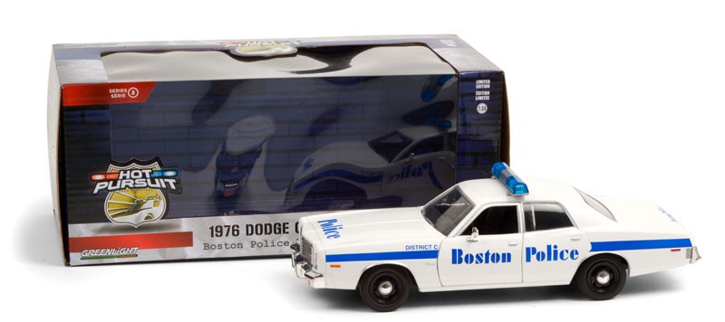 1976 Dodge Coronet - Boston Police Department - Boston, Massachusetts -  Greenlight 1/24 ,  85521   -  Passion Diecast 