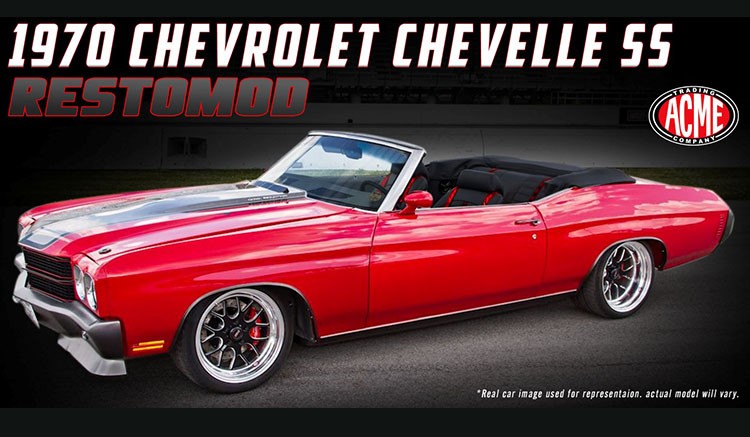 1970 CHEVROLET CHEVELLE SS CONVERTIBLE RESTOMOD , ACME 1/18  - A1805518