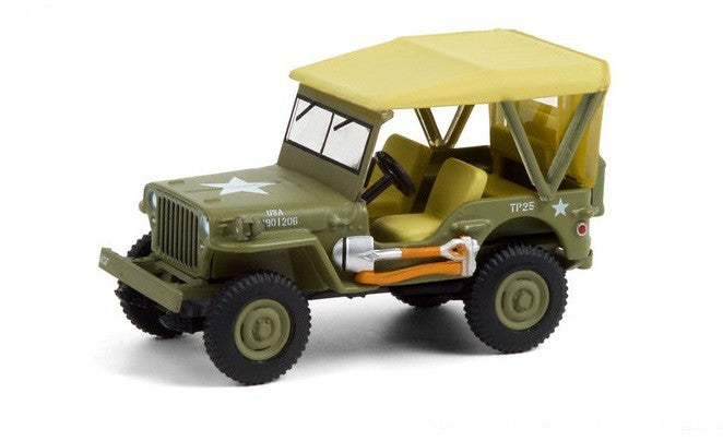 1940 Willys MB Jeep 80th - Anniversary Collection 12 - 1,64 greenlight - 28060 A - Passion Diecast