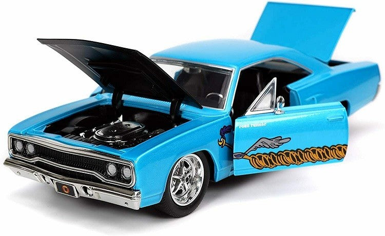 1970 Plymouth Road Runner - Hollywood Rides Looney Tunes  & Wile E Coyote  -  Jada 1/24 - 32038