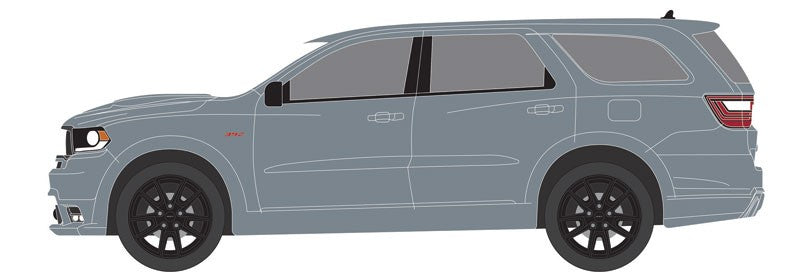 2019 Dodge Durango SRT in Destroyer Gray with Black Stripes -  1-64 greenlight - 13300 D