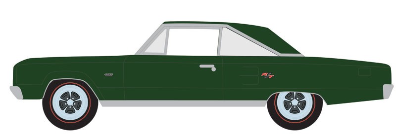 1967 Dodge Coronet R/T Hemi in Dark Green Poly -  1-64 Greenlight - 13300 A
