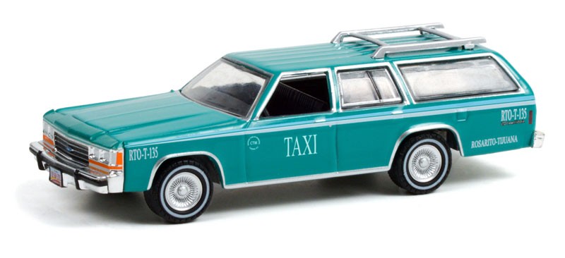 1991 Ford LTD Crown Victoria Wagon - Rosarito, Baja California, Mexico Taxi (Hobby Exclusive)  1/64 Greenlight 30225