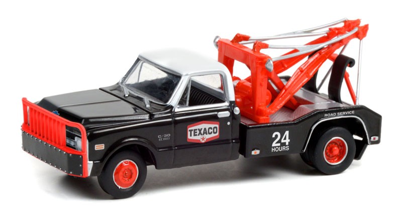 1970 Chevrolet C-30 Dually Wrecker - Texaco 24 Hour Road Service - Dually Drivers  7 - Greenlight 1-64 - 46070 B