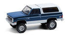 1987 GMC Jimmy Sierra Classic Lifted in Dark Blue and White - All-Terrain Series 11- 1/64 Greenlight - 35190 C