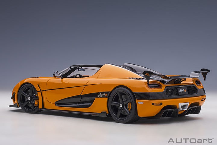 Koenigsegg Agera RS - Cone Orange / Carbon Black / Black Accents - Autoart 1/18 - 79023 - Passion Diecast