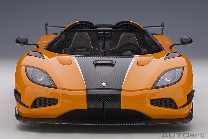 Koenigsegg Agera RS - Cone Orange / Carbon Black / Black Accents - Autoart 1/18 - 79023 - Passion Diecast