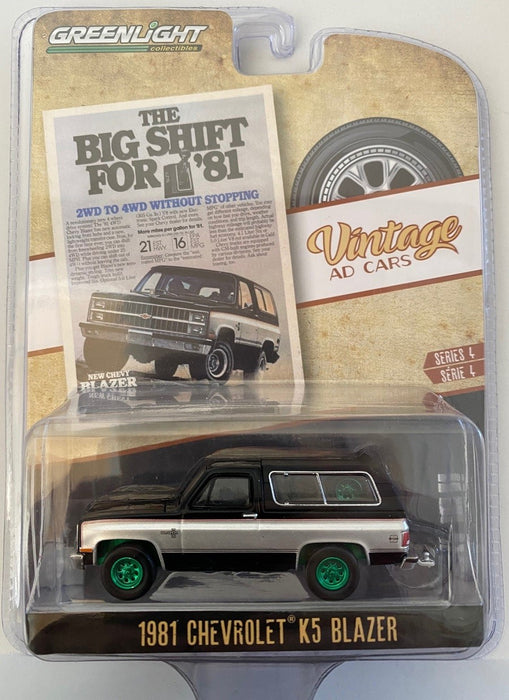 1981 Chevrolet K5 Blazer  The Big Shift For  81 -Vintage Ad Cars Series 4  - 1-64 GREENMACHINE - 39060 EGR