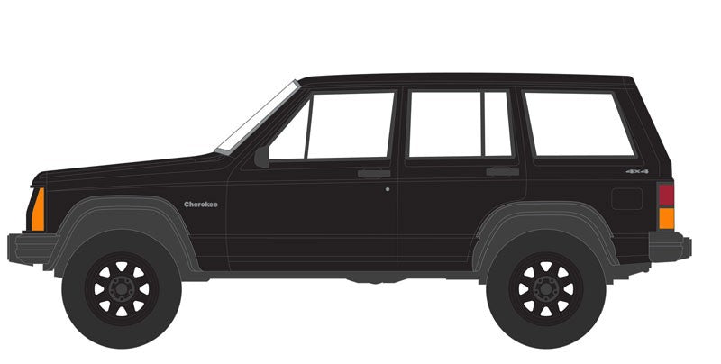 1990 Jeep Cherokee - Black Bandit Series 25 - 1/64 Greenlight - 28070 D