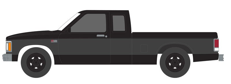 1988 Chevrolet S-10 Extended Cab - Black Bandit Series 25 - 1/64 Greenlight - 28070 C