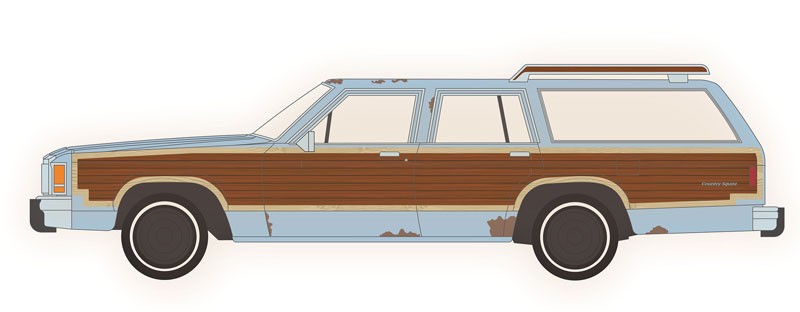 1980 Ford LTD Country Squire - Terminator 2: Judgment Day (1991) - Hollywood 32 - 1/64 Greenlight - 44920 C