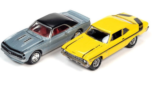1967 Chevrolet Camaro  / 1970 Chevrolet  Deuce Nova - YENKO -  Set of 2 -  Johnny Lightning 1:64 - JLSP129 - Passion Diecast 