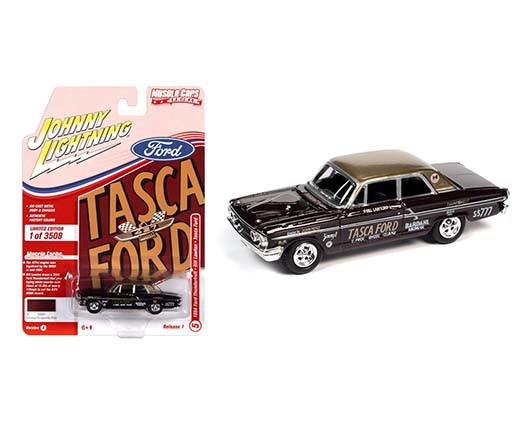 1964 Ford Thunderbolt  Burgundy - Bill Lawton - Tasca Ford - Johnny Lightning 1:64 - JLSP139 A -  Passion Diecast 