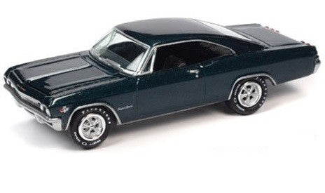 1965 Chevrolet Impala SS  Tahitian Turquoise - Muscle Cars USA 2021 Release 1 - Johnny Lightning 1:64 - JLSP140 B Diecast