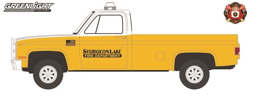 1987 Chevrolet M1008 4x4 - Sturgeon Lake, Minnesota Fire Department - Fire & Rescue Series 1 - Greenlight 1/64 - 67010 C
