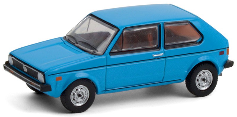 1977 Volkswagen Rabbit in Miami Blue - Club Vee-Dub Series 12  Greenlight 1/64 - 36020 E