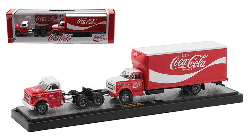 Coca-Cola - 1970 Chevrolet C-60 Day Cab and 1970 Chevrolet C-60 Box Truck  -  M2 1/64 - 56000-TW06 C -  Passion Diecast 