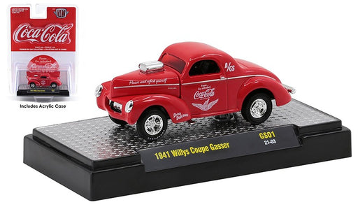 Coca-Cola - 1941 Willys Coupe Gasser - M2  1:64  - 52500 GS01 A - Passion Diecast 