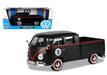 Volkswagen Type 2 T1 Double Cab Pickup Matte Black  -  Motormax 1-24 - 79562 - Passion Diecast 