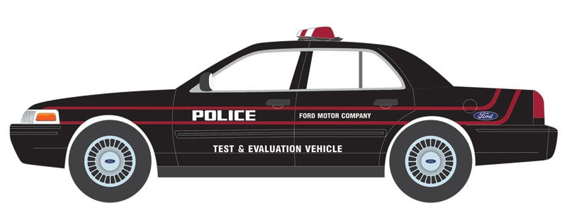 2001 Ford Crown Victoria Interceptor Police - Test & Evaluation Vehicle - Hot Pursuit  39 - 1/64 GreenLight - 42970 E