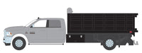2018 Ram 3500 Dually Landscaper Dump Truck in Bright Silver Metallic - Dually Drivers 8 - Greenlight 1-64 - 46080 E