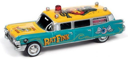 1959 Cadillac Hearse Rat Fink - Johnny Lightning -  1/64 - JLSP143-24