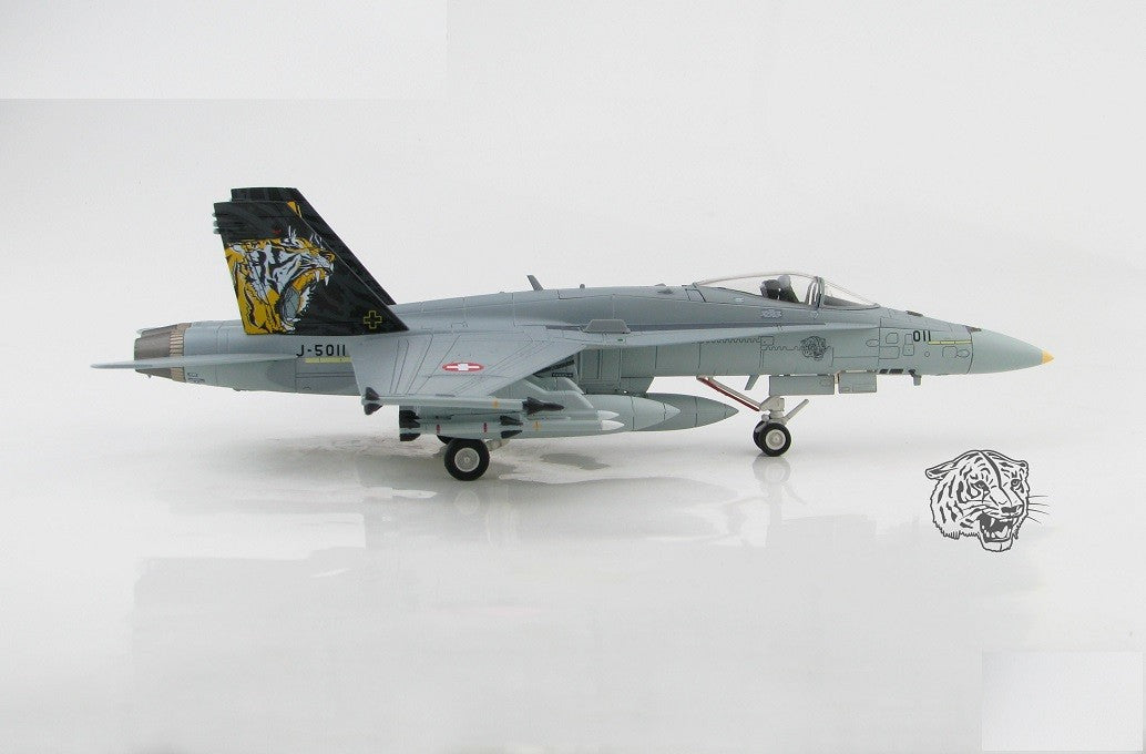 McDonnell Douglas F/A-18C Hornet - Swiss Air Force 11 Staffel Tigers, 2020 - Hobby Master 1/72 HA3598 - Passion Diecast