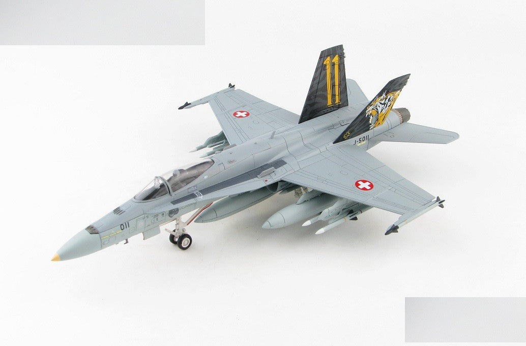 McDonnell Douglas F/A-18C Hornet - Swiss Air Force 11 Staffel Tigers, 2020 - Hobby Master 1/72 HA3598 - Passion Diecast