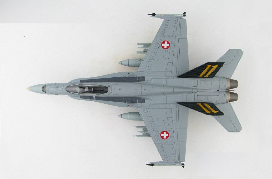 McDonnell Douglas F/A-18C Hornet - Swiss Air Force 11 Staffel Tigers, 2020 - Hobby Master 1/72 HA3598 - Passion Diecast
