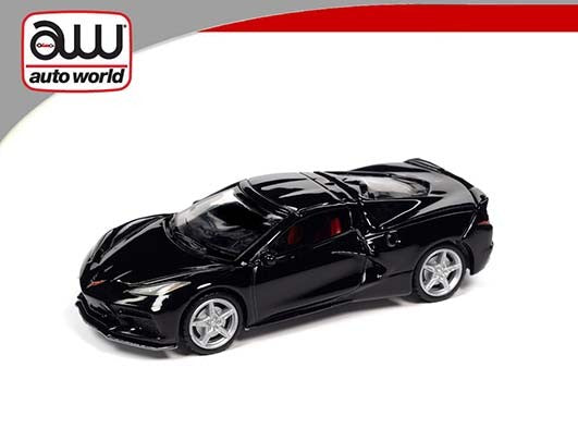 Chevy Corvette C8 - Black - Auto World 1/64 - AWSP065 A