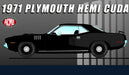 1971 PLYMOUTH HEMI CUDA , ACME 1/18  - A1806124
