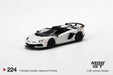 Lamborghini Aventador SVJ Roadster Bianco Canopus -  MINI GT 1:64 - MGT00224