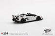 Lamborghini Aventador SVJ Roadster Bianco Canopus -  MINI GT 1:64 - MGT00224