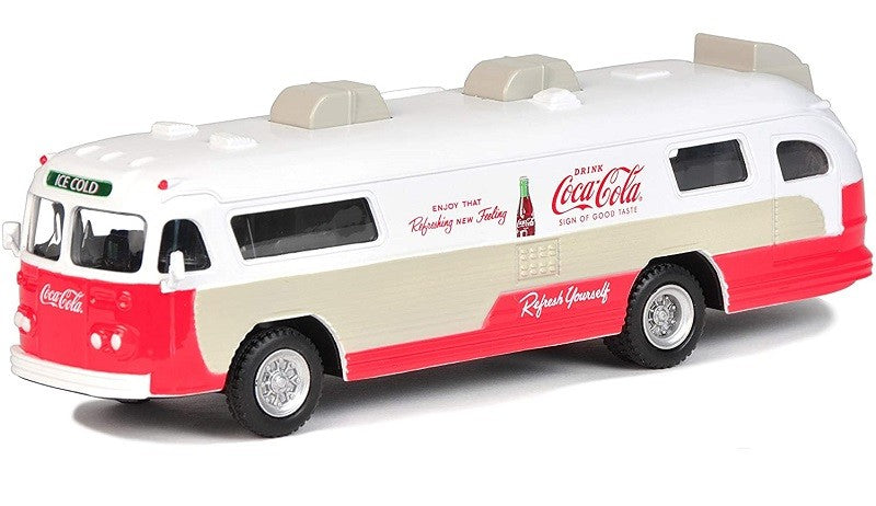 1960 Flxible Starliner Bus Coca-Cola - Motorcity Classics 1/64 - 464005 - Passion Diecast 