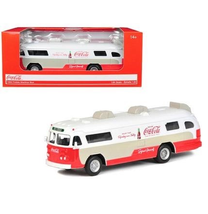 1960 Flxible Starliner Bus Coca-Cola - Motorcity Classics 1/64 - 464005 - Passion Diecast 