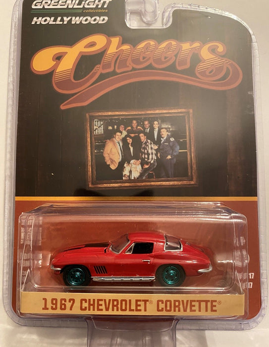 Sam's 1967 Chevy Corvette Sting Ray - Cheers TV Series - Hollywood 17 - 1-64 GREENMACHINE - 44770 BGR