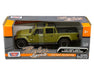 2021 Jeep Gladiator Overland Open Top Green - Motormax 1/24 - 79367 GR Passion Diecast 