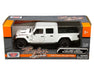 2021 Jeep Gladiator  Rubicon  Hard Top White - Motormax 1/24 - 79367 WH - Passion Diecast 