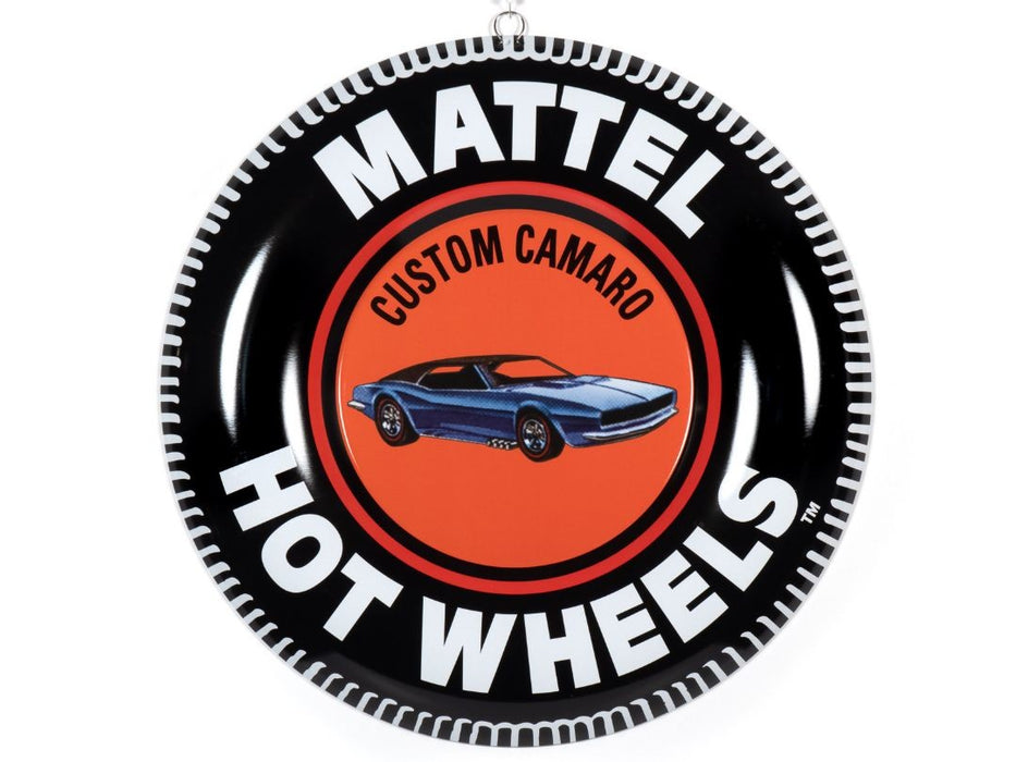 Hot Wheels Tin Sign 12"  Button Assortment R1  - AWAC002 -  Passion Diecast