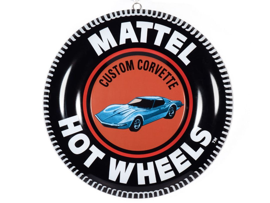Hot Wheels Tin Sign 12"  Button Assortment R1  - AWAC002 -  Passion Diecast