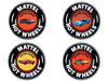 Hot Wheels Tin Sign 12"  Button Assortment R1  - AWAC002 -  Passion Diecast