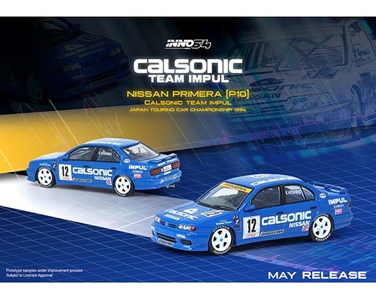 Nissan Primera ( P10) n°12 Calsonic JTCC 1994 - INNO 64 - 1/64  - P10-CA12  - Passion Diecast 