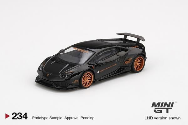 LB★WORKS Lamborghini Huracán Ver. 1 Black -  MINI GT 1:64 - MGT00234 - Passion Diecast 