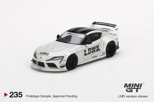 LB★WORKS Toyota GR Supra White-  MINI GT 1:64 - Mijo Exclusive - MGT00235 - Passion Diecast 